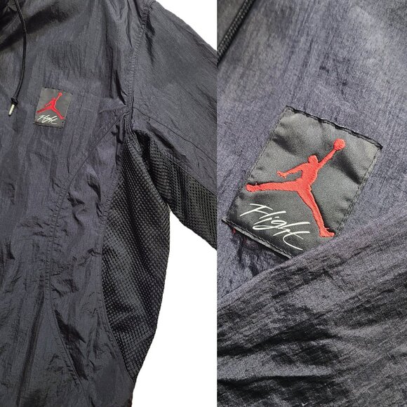 Air Jordan Flight Jacket Windbreaker Side Mesh Men's XXL - Picture 6 of 14
